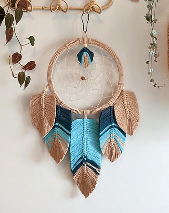 Łapacz snów, dekoracje do powieszenia nad łóżkiem w stylu boho, Dary Rusałki