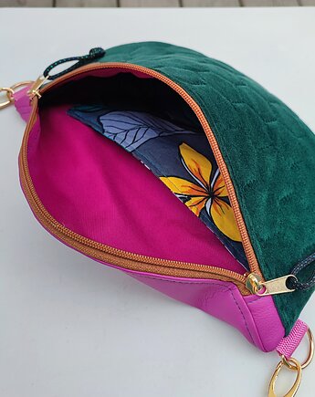 Nerka torebka Zieleń i fuksja, Natty design