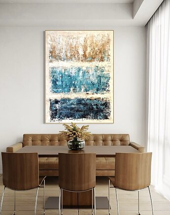 Obraz abstrakcyjny 140x100 cm, Dorota Ferens