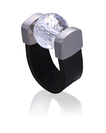 Pierścionek Mountain Crystal Ring in Palladium, Joccos Design