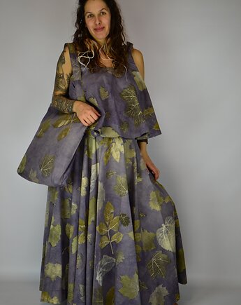 Barwiona Roślinami Spódnica "Błoga Cisza", Zielekada