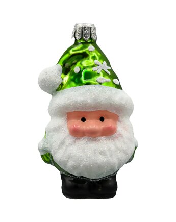 Bombka choinkowa: Świąteczny Skrzat Mikołaj: zielony, Syn Bombkarza