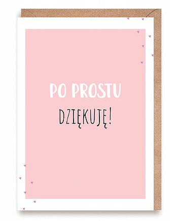 Kartka z podziękowaniem - Po prostu dziękuję, Cardie