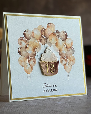 Kartka na 18 urodziny, BH 20a, Anna Art and Crafts