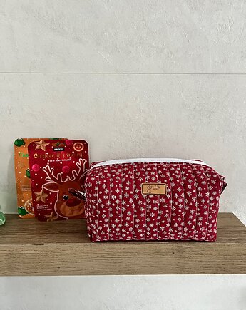 Kosmetyczka świąteczna - śnieżynki, gucialoveskids