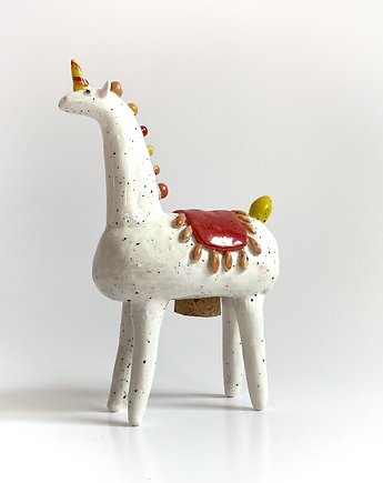 Solniczka koń, Ceramiczny koń, Figurka jednorożca, Matylda ceramika
