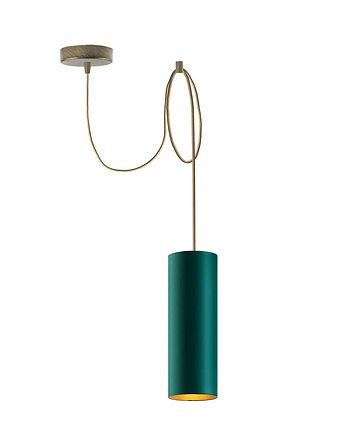 Jednopłomienna lampa wisząca tuba VIZELA GOLD T1, LYSNE