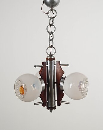Lampa wisząca, szkło Murano, włoski design, lata 70, produkcja: Włochy, Przetwory design