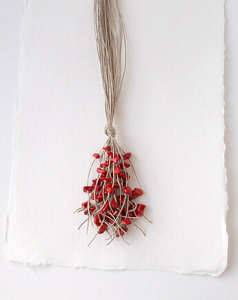 Lady in Red Naszyjnik lniany Vol. 3, galeria nuit