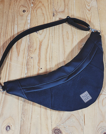 Nerka "Haru" czarna zamszowa z ekoskórą, hairoo