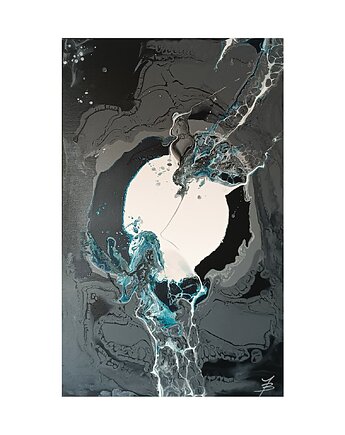 BREAKING POINT 50x80 abstrakcja obraz, Joanna Bilska
