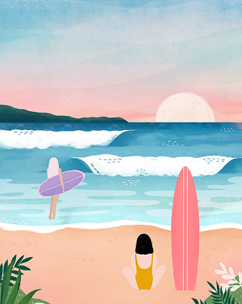 Plakat seaside, nadia kubczak