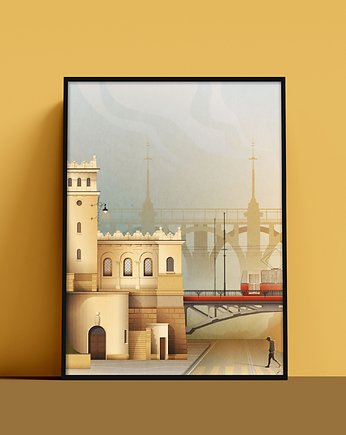 Plakat Most Poniatowskiego, Praga Południe, Saską Kępa, Konrad Kunc