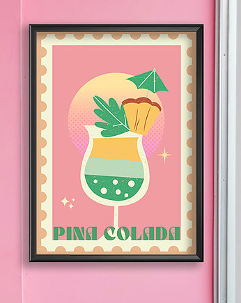 Pina Colada - plakat fine art, minimalmill