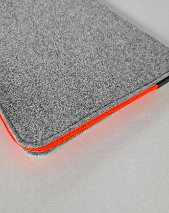 FLUO POMARAŃCZOWY zamek etui z filcu na laptopa, purol design