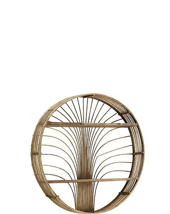 Półka rattanowa boho okrągła 60 cm, Home Design