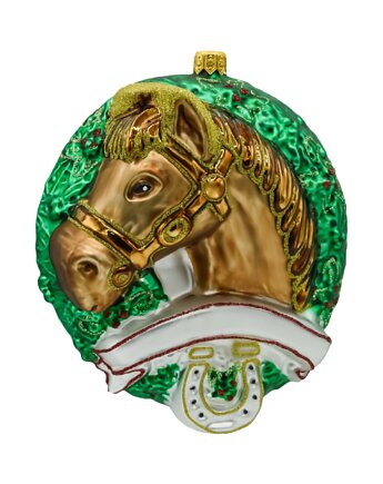 Bombka choinkowa: Koń w świątecznym wieńcu, Syn Bombkarza