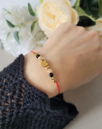 Ochrona i obfitość- minimalistyczna bransoletka z Turmalinem i Cytrynem, Seylla pracownia