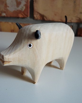 Drewniania świnka, OSOBY - Prezent dla dziecka