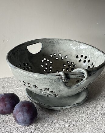 Wyjątkowy ceramiczny durszlak z podstawką, Vanya.arte