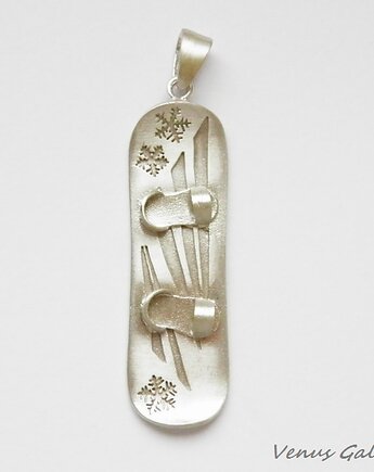 Wisiorek srebrny - Snowboard, VENUS GALERIA
