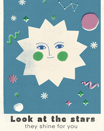 Plakat Look at the stars, MUKI design