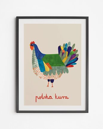 Plakat Polska Kura, LOVE POLAND DESIGN