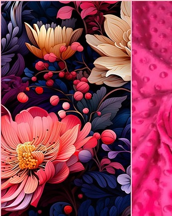 WYJĄTKOWY koc _ narzuta w kwiaty _ 155x200 cm, MOJAMAJA