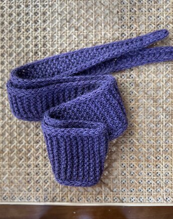 Szalik Midi zwężany  z wełny i alpaki Handmade, Konevka store