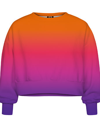 DR.CROW Bluza Krótka CROP Ombre Orange Purple, DrCrow