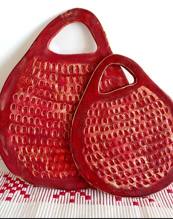 Podstawki patery ceramiczne 2 sztuki, Wooden Love