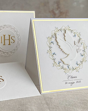 Kartka na komunię z pudełkiem i kopertą, 45C, Anna Art and Crafts