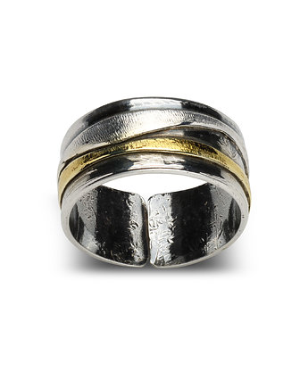 Piękna obrączka - pierścionek wzorowana na biżuterii średniowiecznej., Ade Art