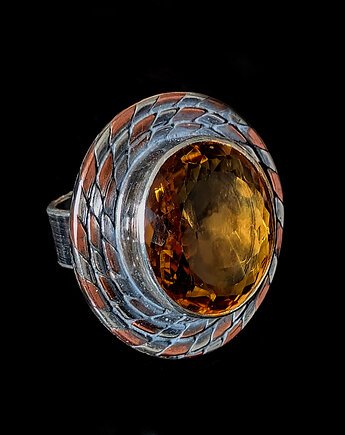 Pierścionek złoty cytryn, Pracownia Neores