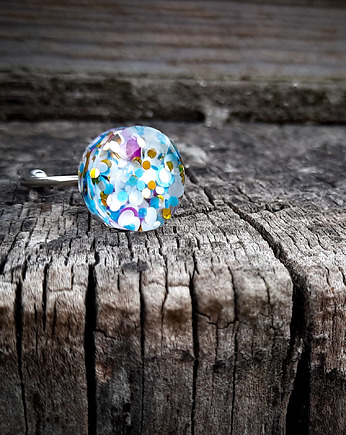 Mały kolorowy pierścionek, Figa handmade accessories