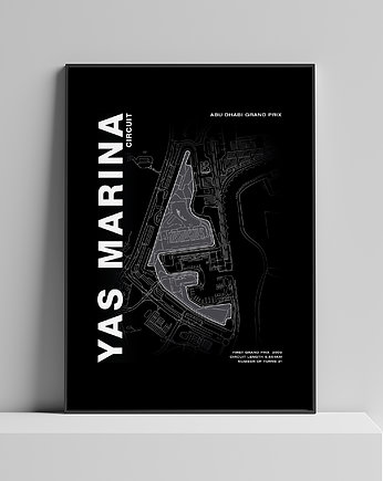 Plakat Tory wyścigowe - YAS Marina, Peszkowski Graphic