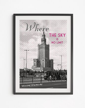 Plakat Pałac Kultury Where The Sky Is No Limit, LOVE POLAND DESIGN