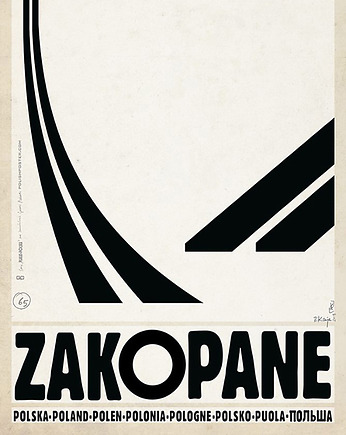 Plakat Zakopane (R. Kaja) 98x68 cm, Galeria LueLue