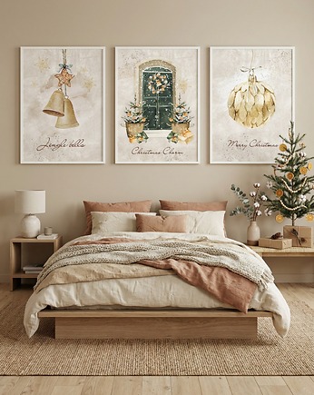 Zestaw 3 plakatów Golden decorations, Well Done Shop