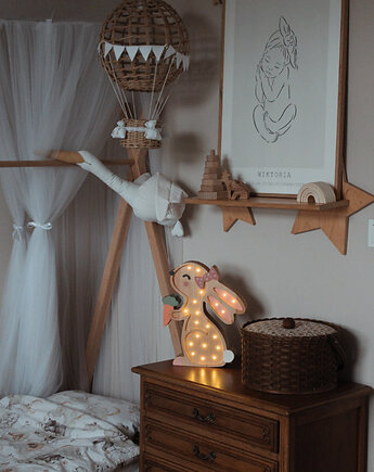 Drewniana lampka Króliczek, The Luliland