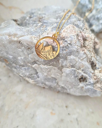 Naszyjnik GÓRY - srebro złocone, ISSI Jewelry