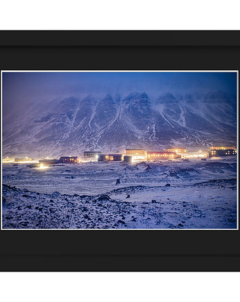 Miasto Longyearbyen na Svalbardzie w ramie, OSOBY - Prezent dla dziadka