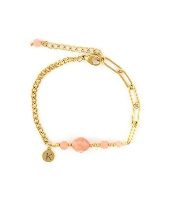 Bestseller! Bransoletka zodiakalna - Lew Pozłacana stal szlachetna, Kulka Bransoletki