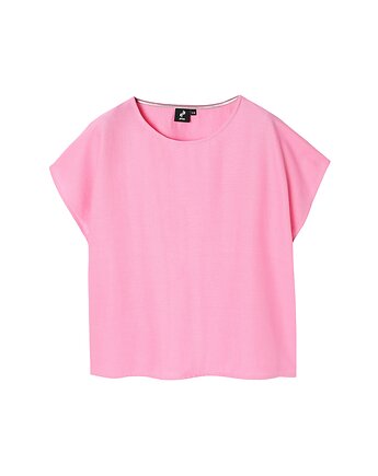 Lolka - Różowa bluzka z lnem, ZNA