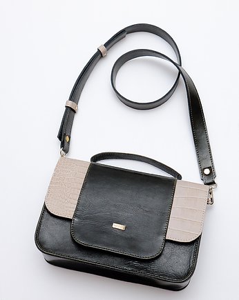 Elegancka Prostokątna Torebka Damska Butelkowa Zieleń, MerloBag