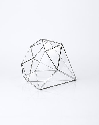 Pudełko szklane geometryczny pojemnik na rośliny, Szklarnia