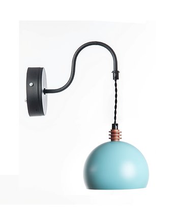 Kinkiet, lampa ścienna Tester, błękitny 37 cm, Home Design