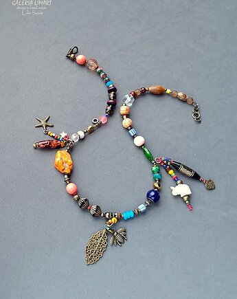 Eklektyczny naszyjnik boho i vintage jedność w różnorodności mix-unikat, Galeria Limart