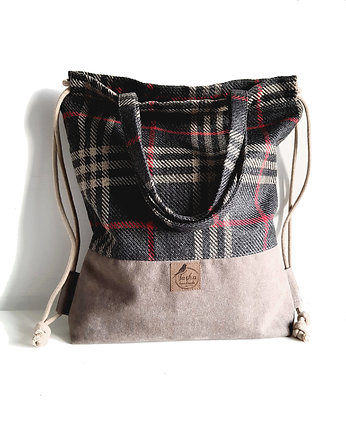 TORBOPLECAK 2w1 - Urban Grid, Tasha handmade