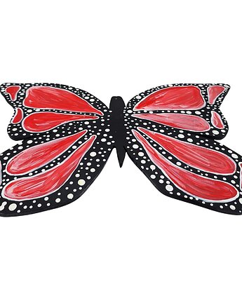 Ręcznie Malowany Motyl ze Sklejki 38x24 cm , Sklep Angelos